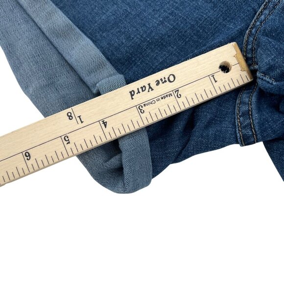 Levi's Women's Mid Length Distressed Denim Shorts Size 32 - Picture 4 of 8